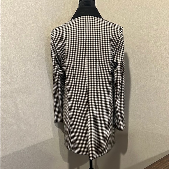 Karl Lagerfeld Black and White Checkered Blazer - Picture 3 of 3